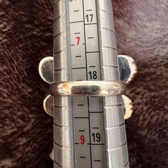 ❤️ Multi-Color Opal 925 Southwestern Size 8 Ethnic Butterfly Ring 9 Gms - Picture 5 of 16